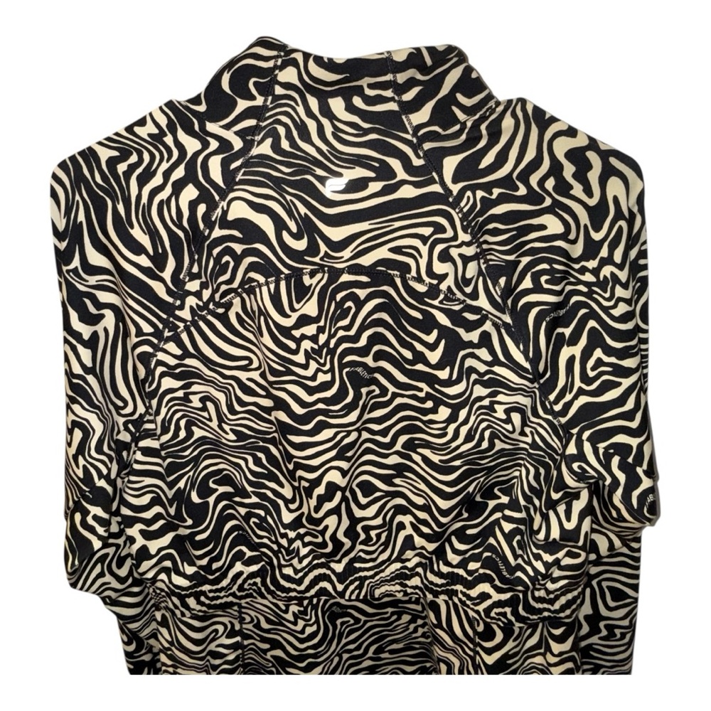 Fabletics XL Marbled Zebra Trinity Performance Activewear Zip Jacket w/ Pockets - Picture 7 of 16